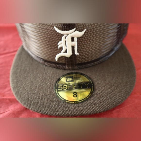 New Era x Fear of God 59FIFTY Mesh Fitted Cap Hat Brown Multiple Sizes - Picture 10 of 10